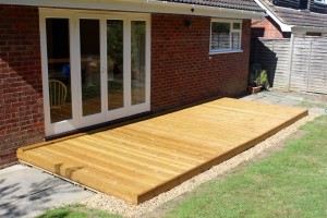 The finished decking